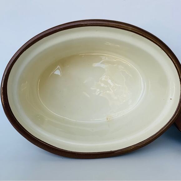 Antique Guernsey Cooking Ware Crock Pot with Footed Stand - Picture 10 of 16